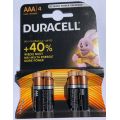 Duracell AAA MN2400/4 Alkaline Batteries - Cards of 4